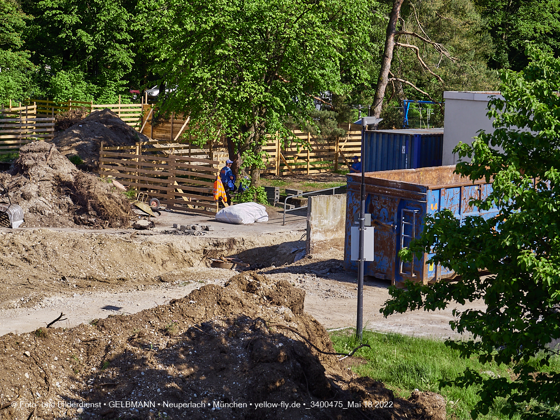 18.05.2022 - Baustelle am Haus für Kinder in Neuperlach